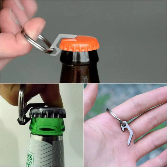 Mini lightweight bottle Opener Keyring Pocket Tool