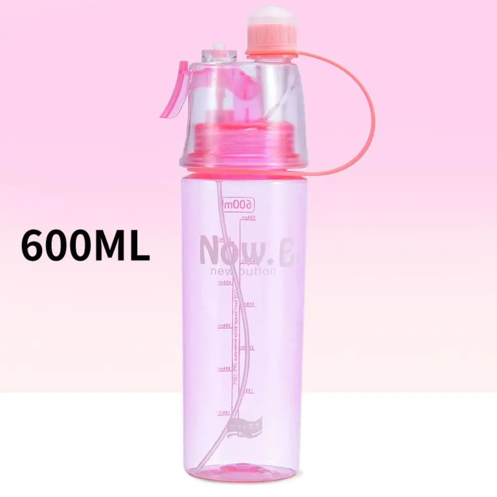Creative Spray Water Bottle With Straw