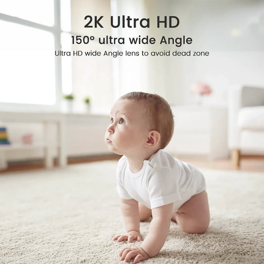 2K WiFi Indoor High-Definition Crying Detection Baby Monitor
