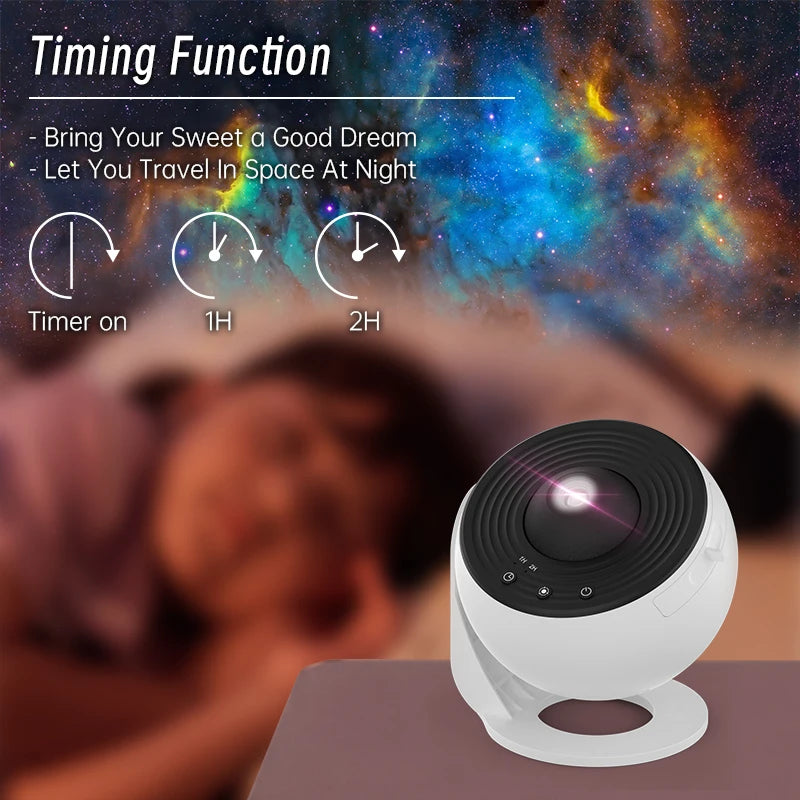 360° Rotate  Night Light Galaxy Projector