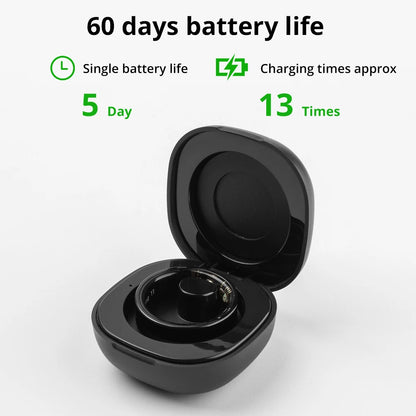 R09 Smart Ring Men Women with Charging Case