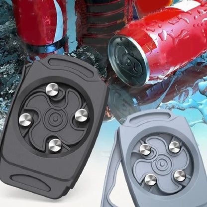 Can top opener with beverage cans