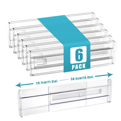 Clear Adjustable Drawer Dividers