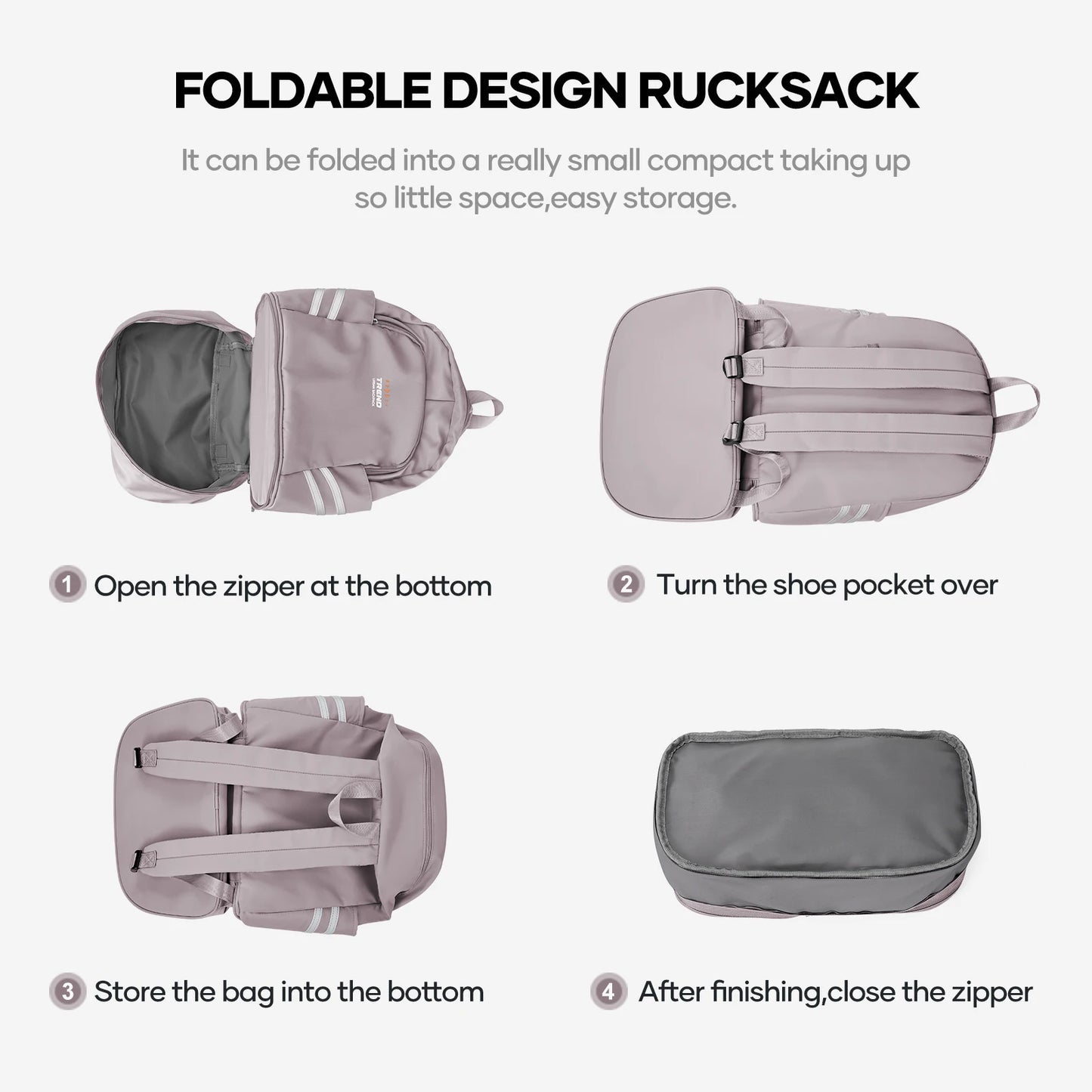 Lightweight Water Resistant Nylon Sport Backpack