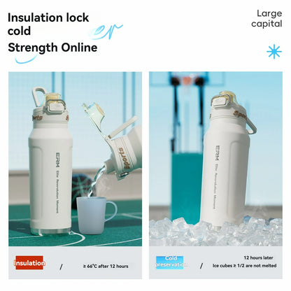 Stainless Steel Iced And Heat Insulated Thermos Bottle