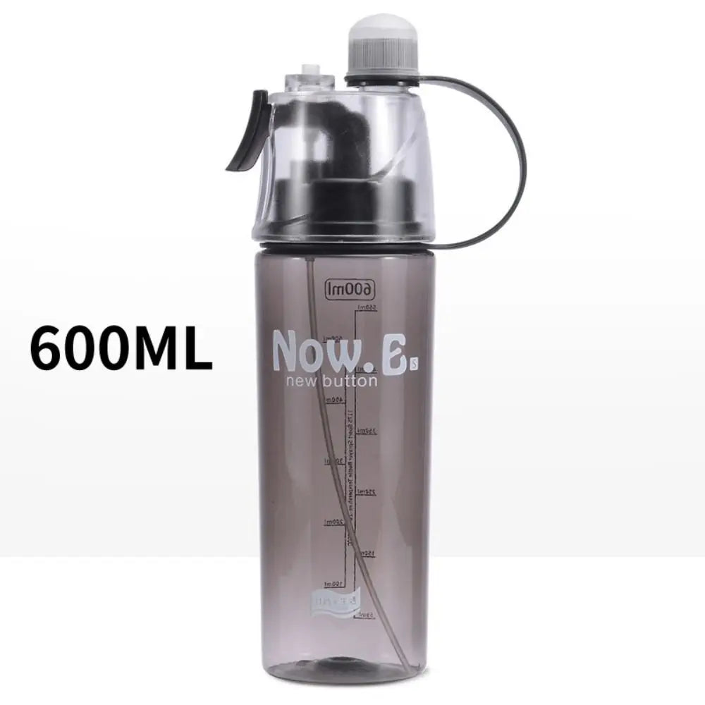 Creative Spray Water Bottle With Straw