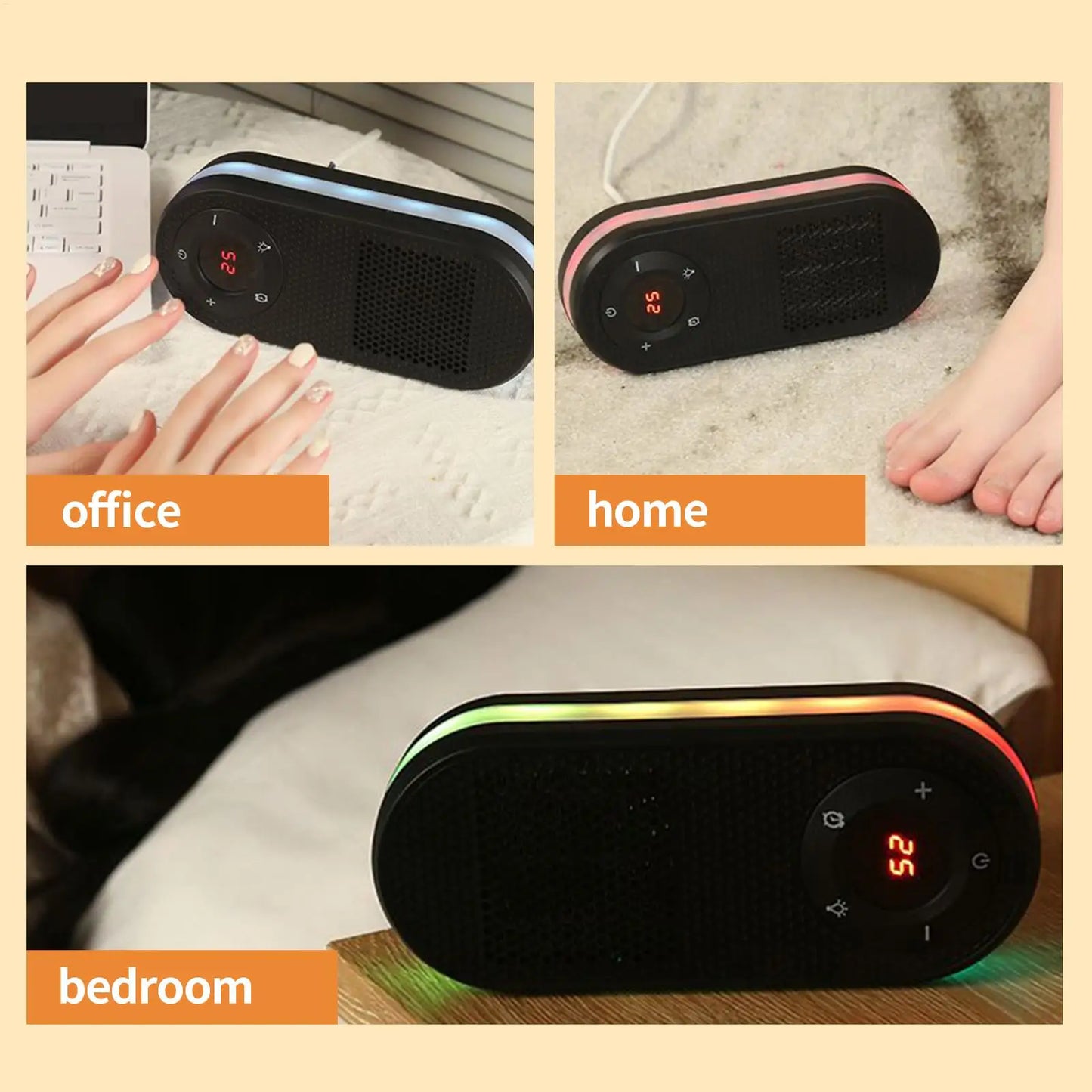 Wall Mounted Space Heater with 4 Colors