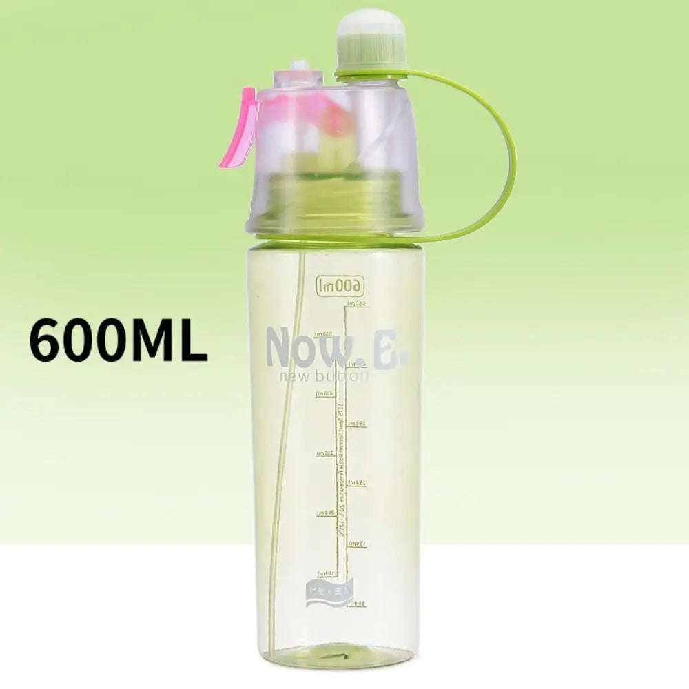 Creative Spray Water Bottle With Straw