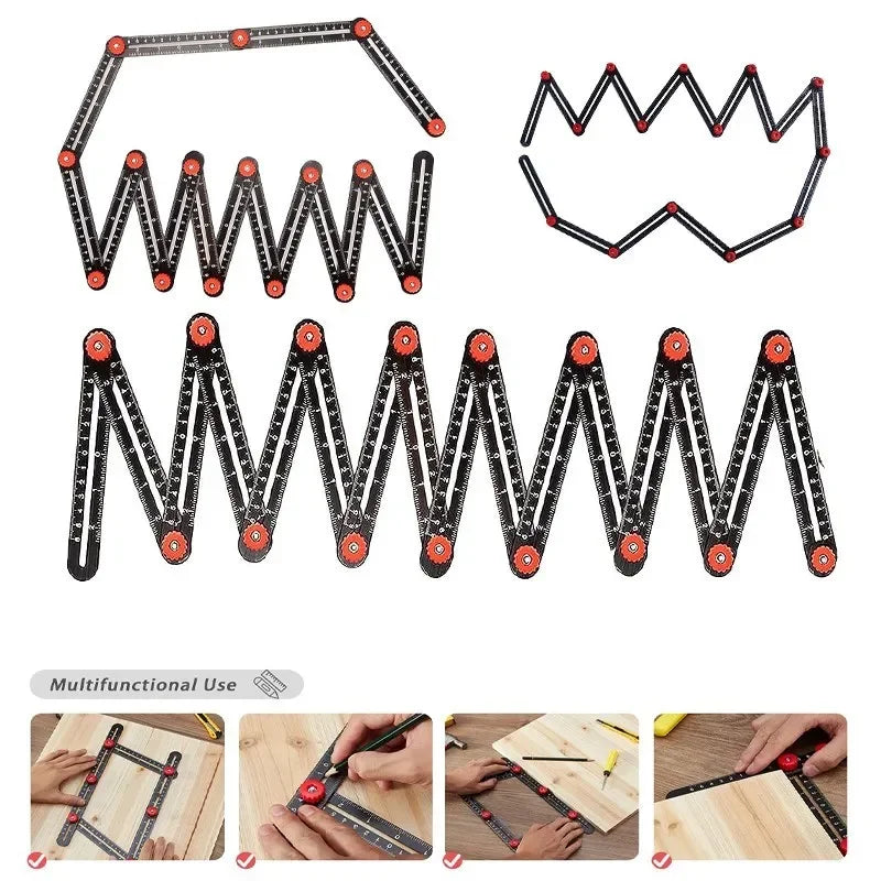 Adjustable Angle Template Ruler