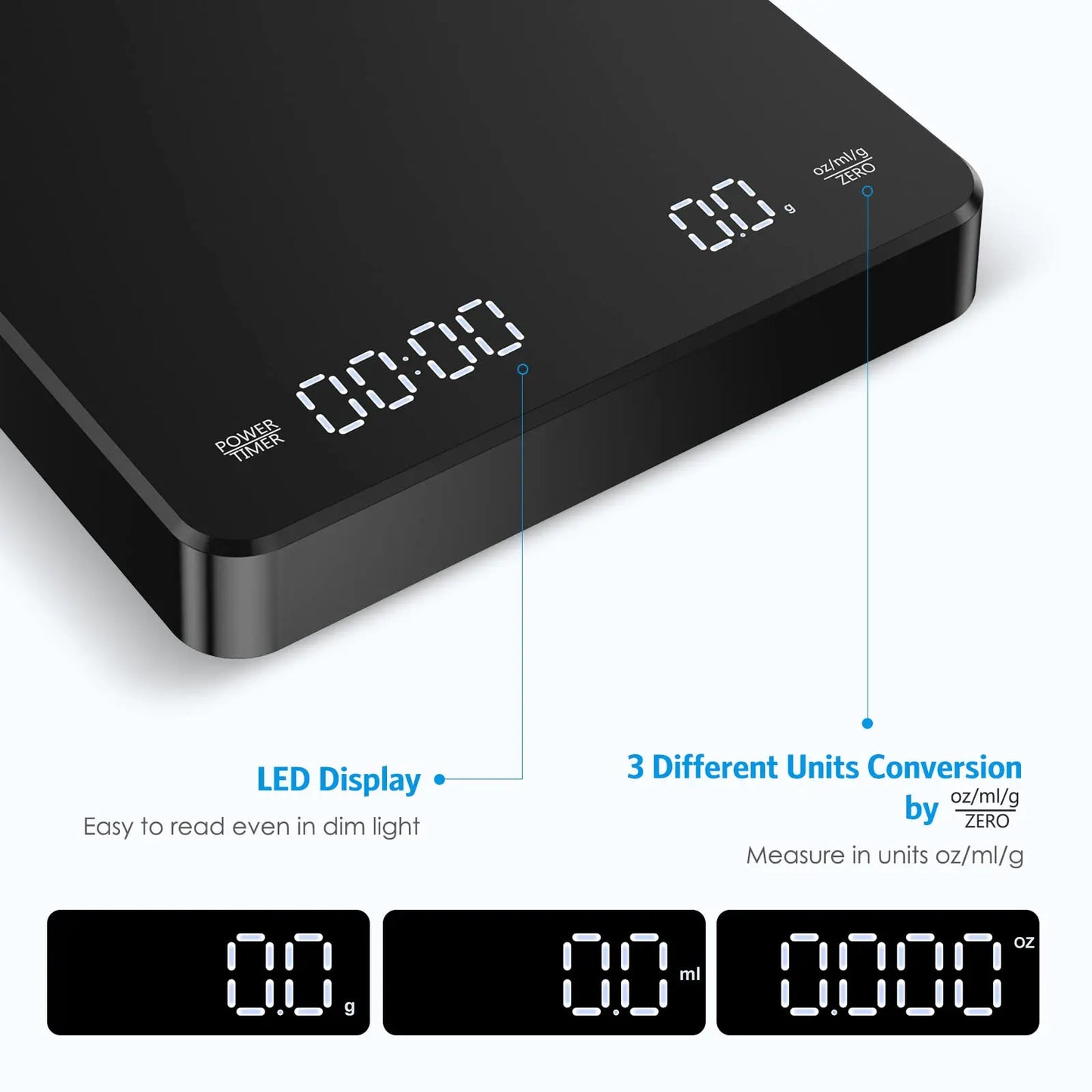 Digital Coffee Scale with Timer