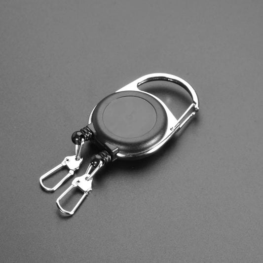 Unique Double Headed Multifunctional Roll Retractable Keychain