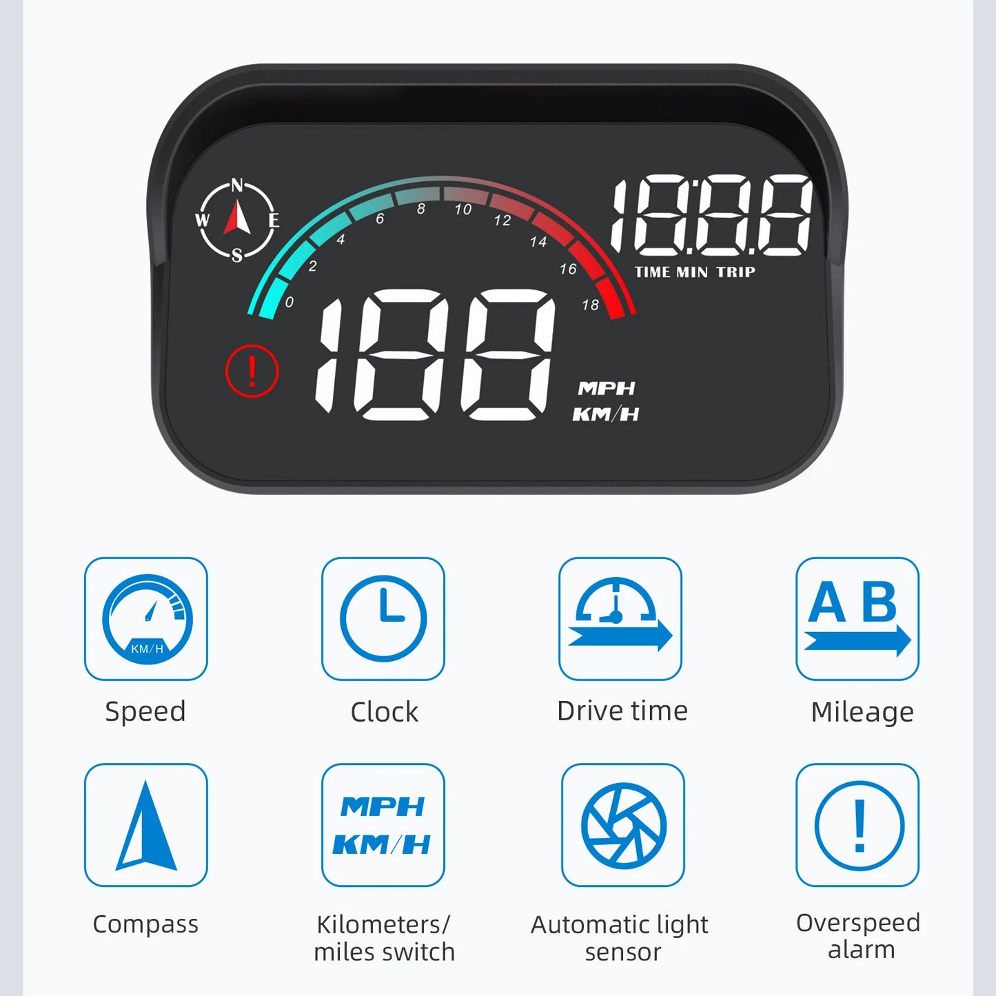 Car Digital GPS Speedometer HD Head Up Display