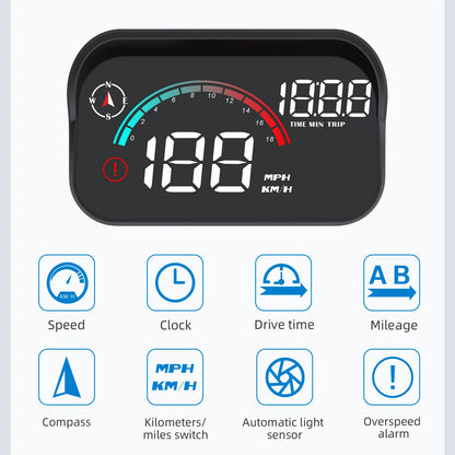 Car Digital GPS Speedometer HD Head Up Display