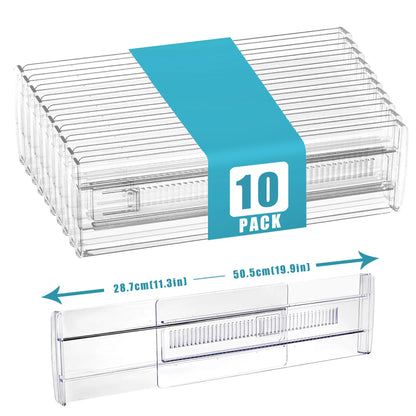 Clear Adjustable Drawer Dividers
