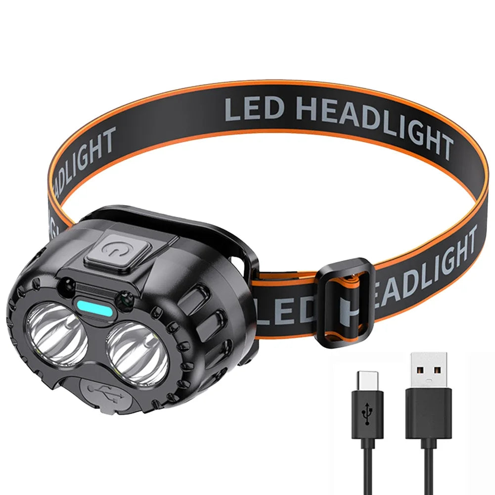 IPX4 Waterproof Emergency Head Flashlight