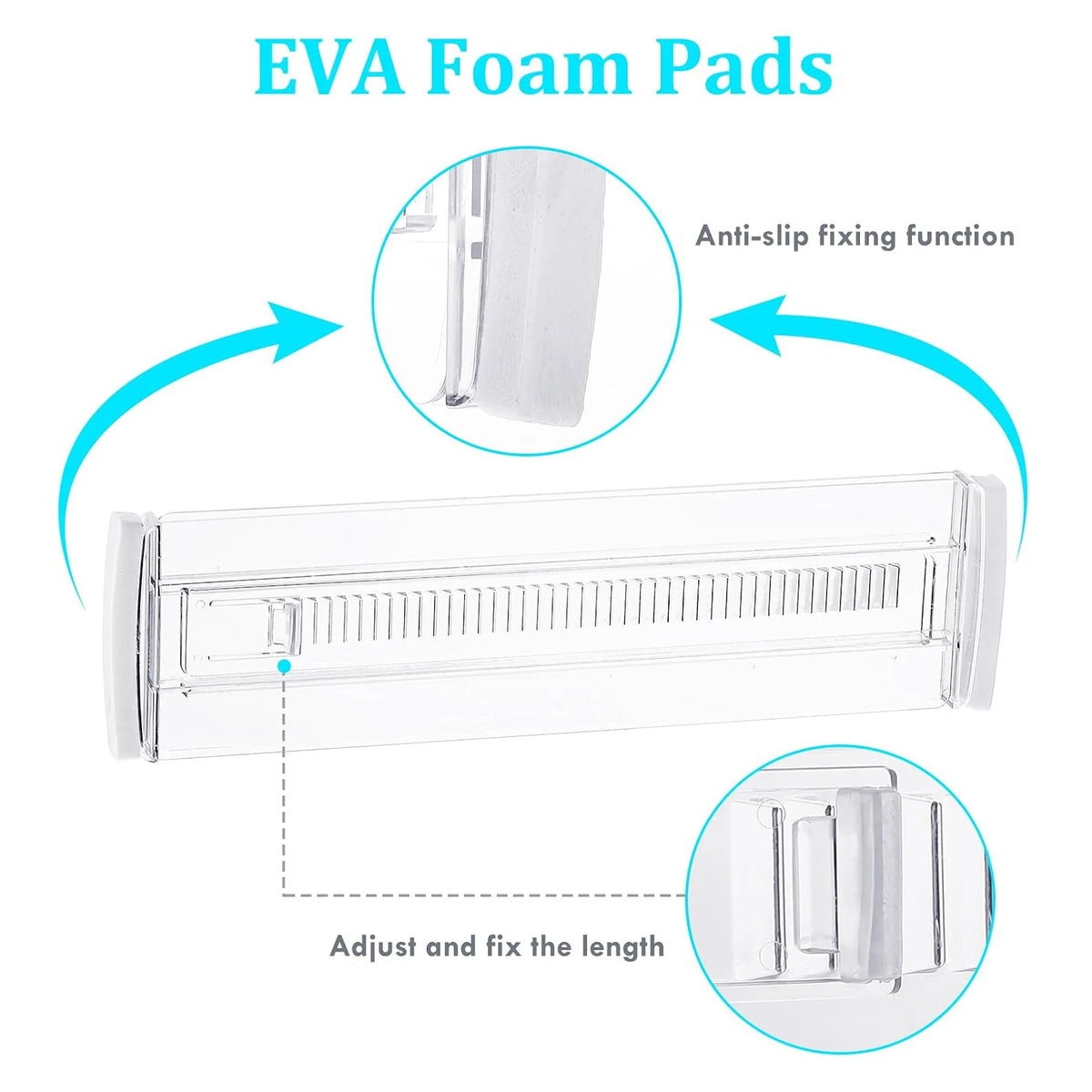 Clear Adjustable Drawer Dividers