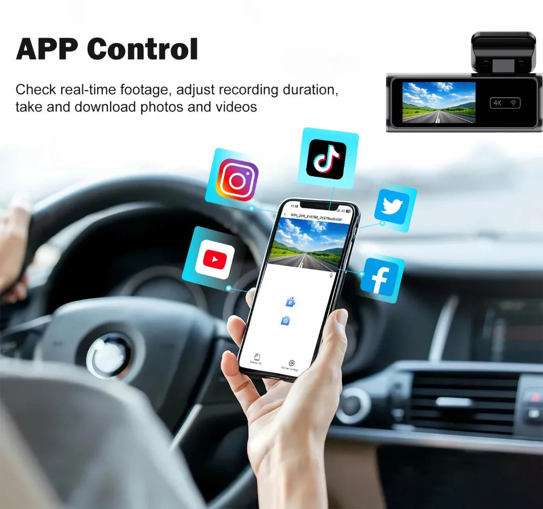 Mini Ultra HD 4K Car Front Dash Cam