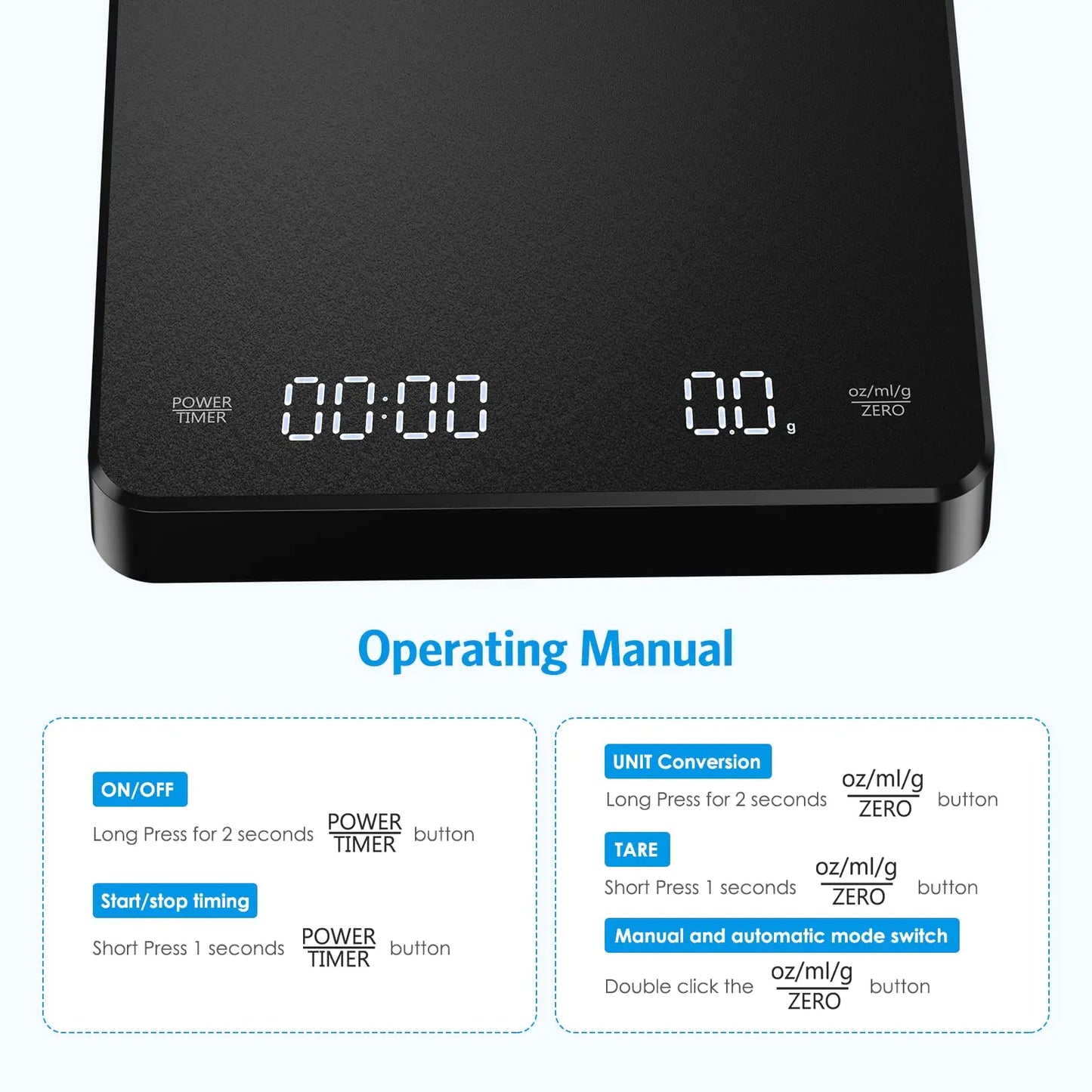 Digital Coffee Scale with Timer
