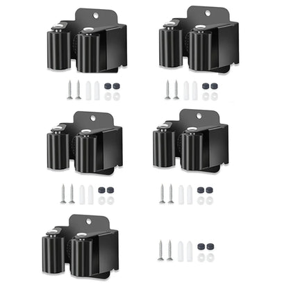 Wall-Mounted Broom and Mop Holders