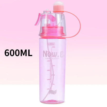 Creative Spray Water Bottle With Straw