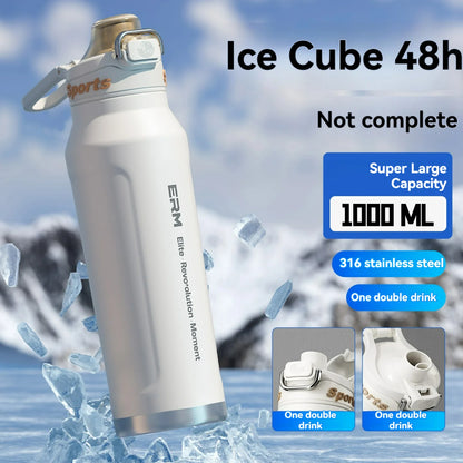 Stainless Steel Iced And Heat Insulated Thermos Bottle