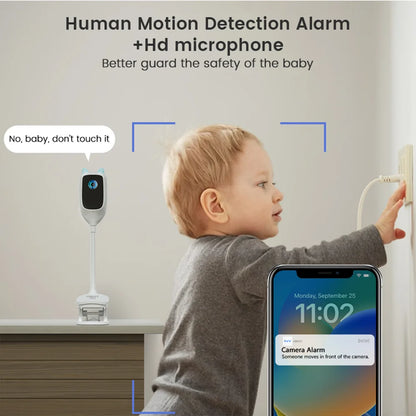 2K WiFi Indoor High-Definition Crying Detection Baby Monitor