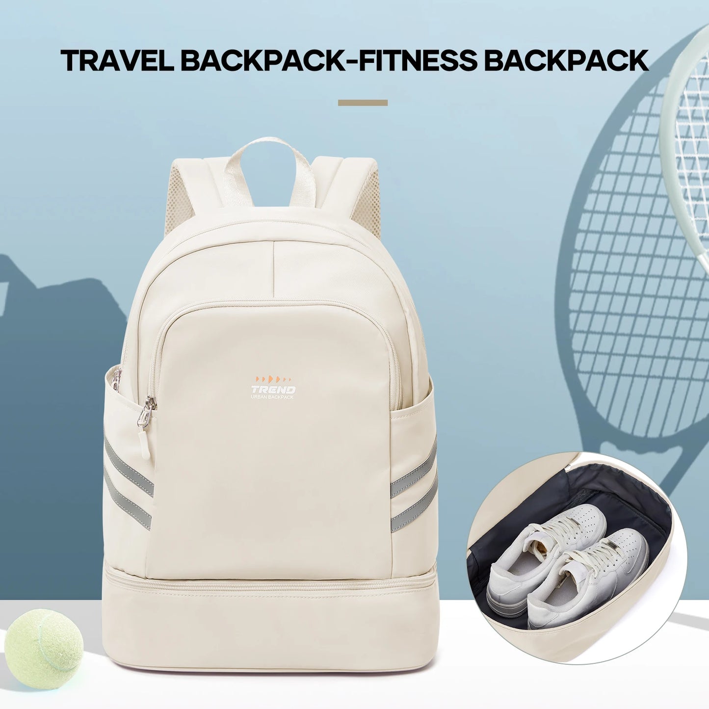 Lightweight Water Resistant Nylon Sport Backpack