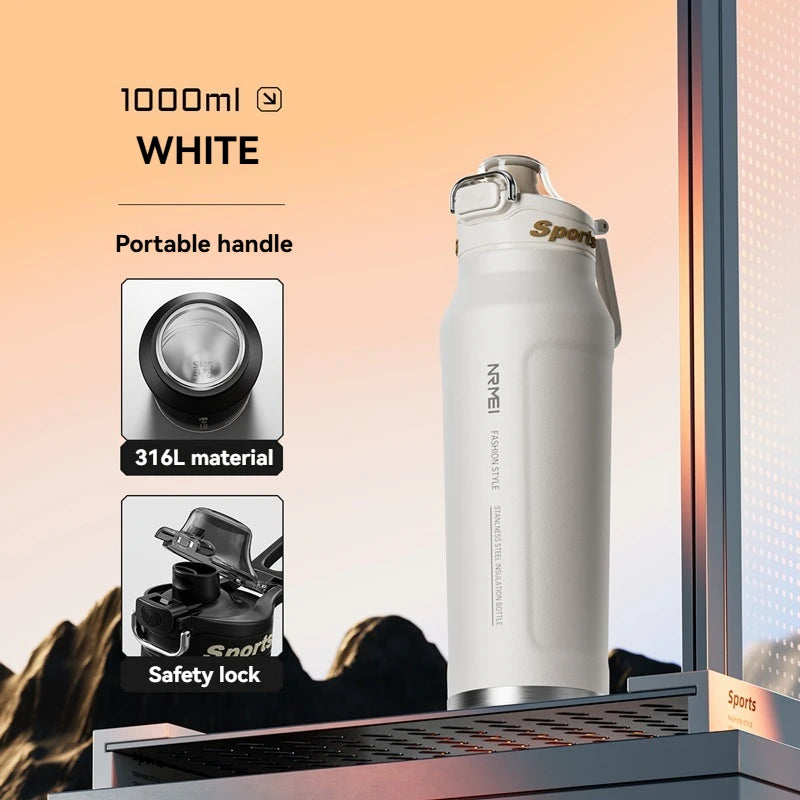 Stainless Steel Iced And Heat Insulated Thermos Bottle