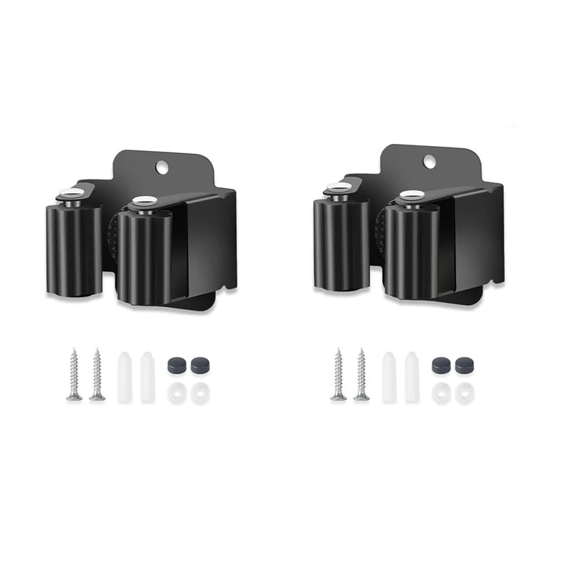 Wall-Mounted Broom and Mop Holders
