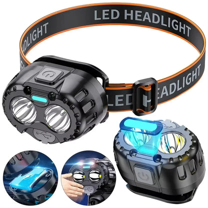 IPX4 Waterproof Emergency Head Flashlight