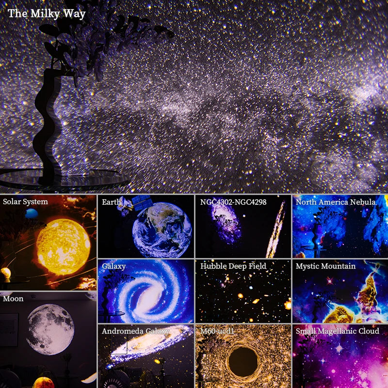 360° Rotate  Night Light Galaxy Projector