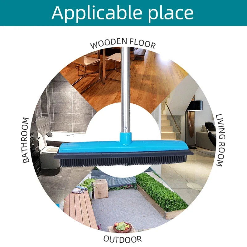 Rubber Broom and Replacement Head