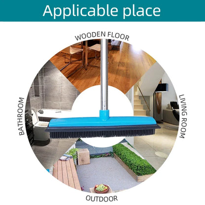 Rubber Broom and Replacement Head