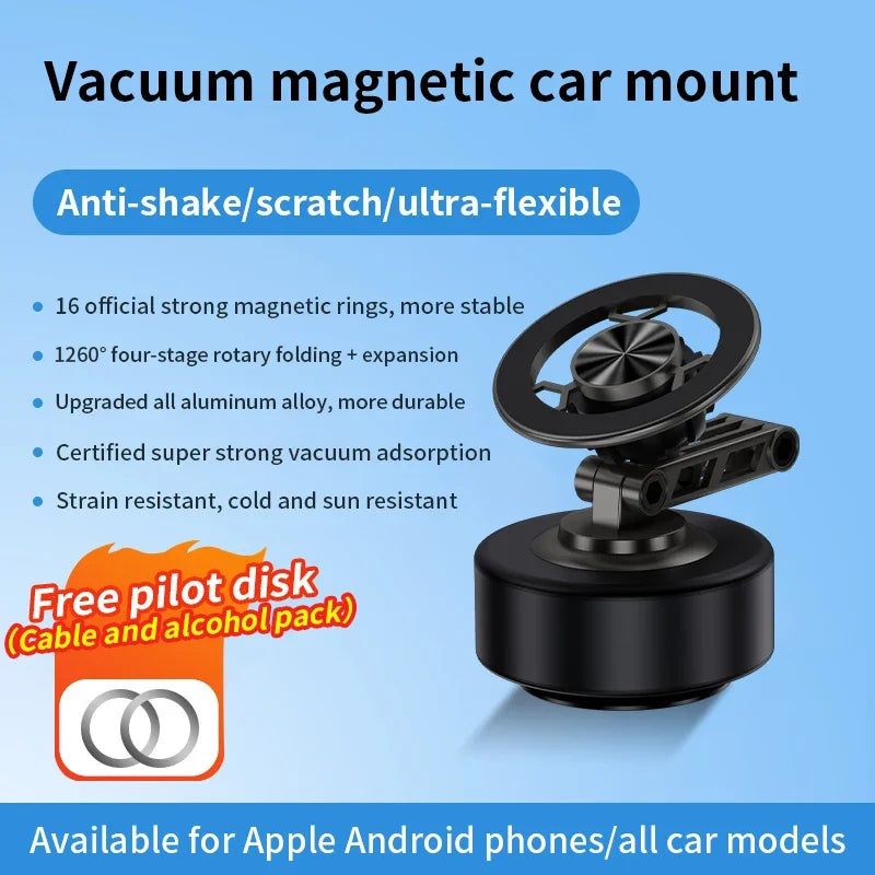 Magnetic Vacuum Adsorption Car Phone Holder