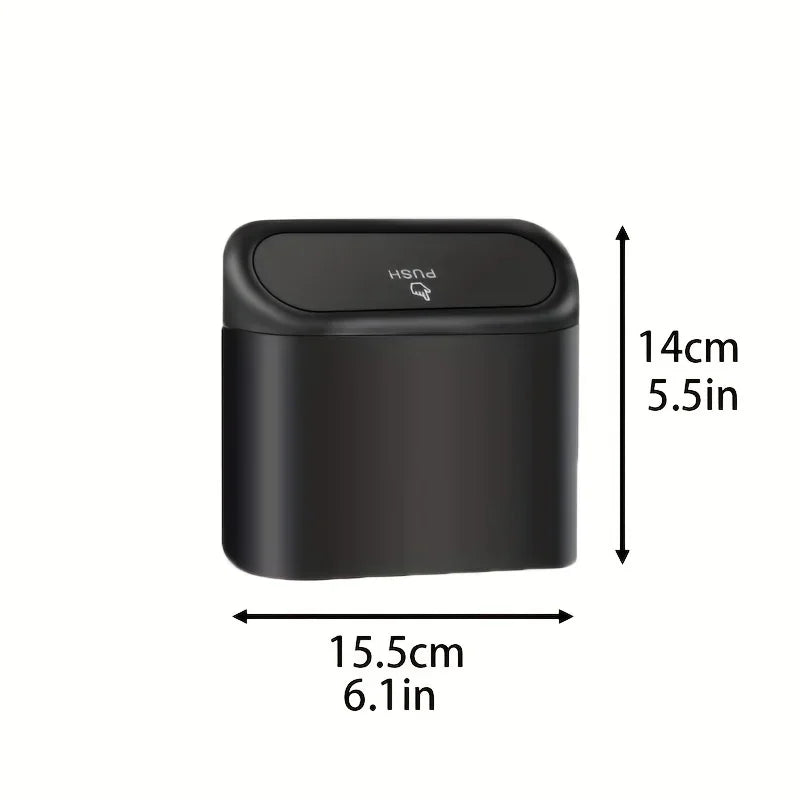 Mini 3Pcs Car Trash Can With Lid Contains