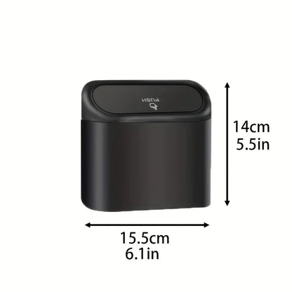 Mini 3Pcs Car Trash Can With Lid Contains