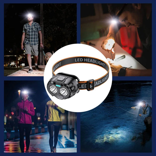 IPX4 Waterproof Emergency Head Flashlight