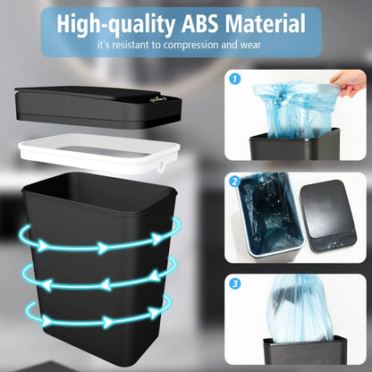 Touchless Automatic Trash Can with Lid