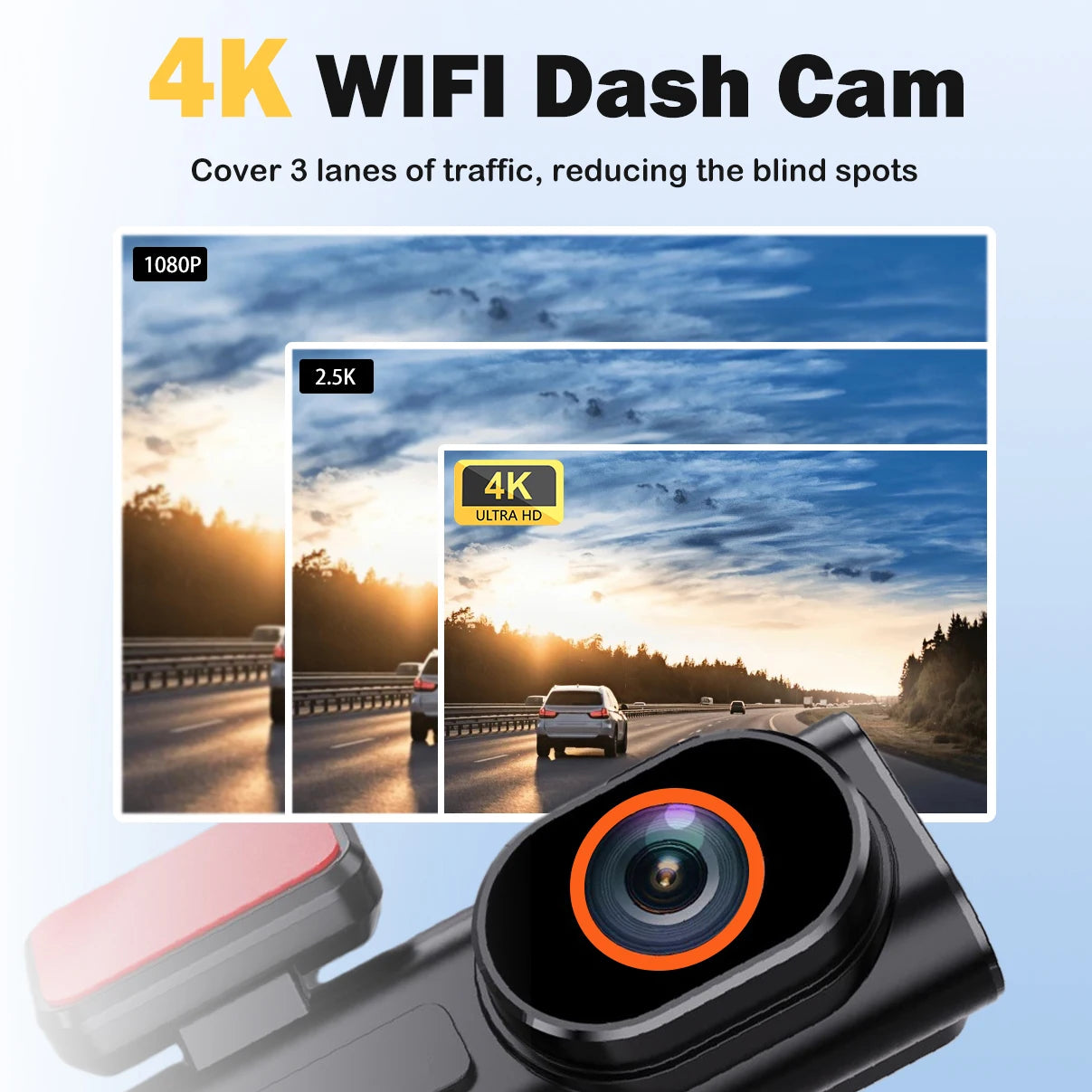 Mini Ultra HD 4K Car Front Dash Cam