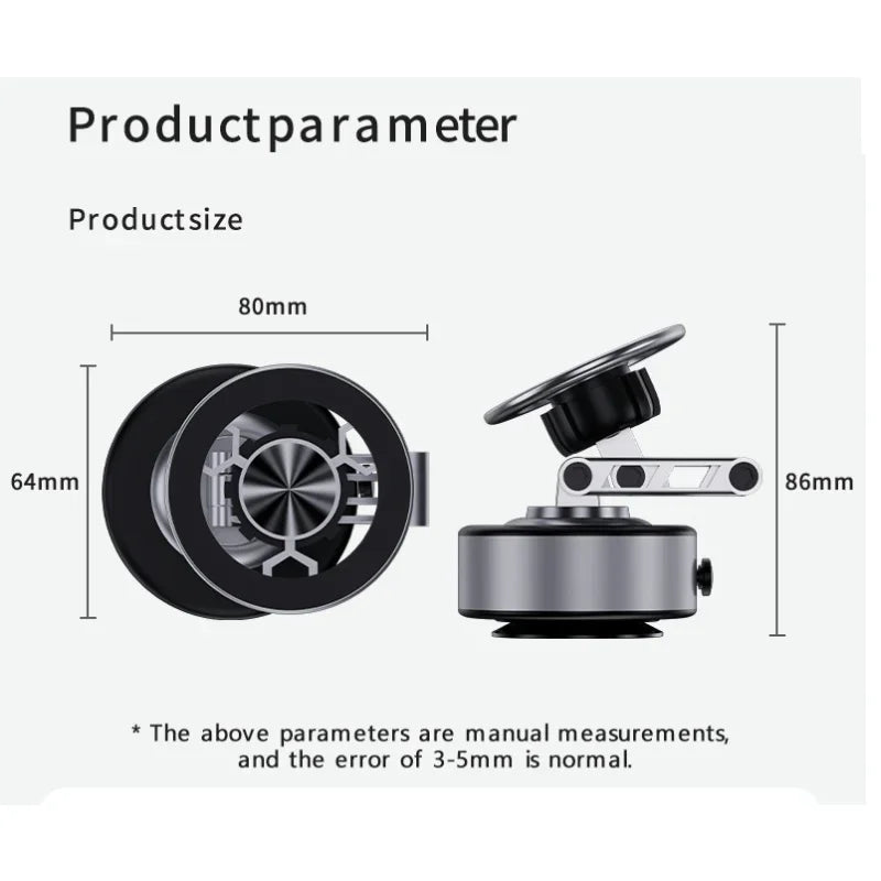 Magnetic Vacuum Adsorption Car Phone Holder