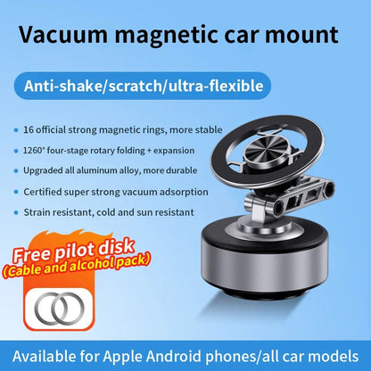 Magnetic Vacuum Adsorption Car Phone Holder