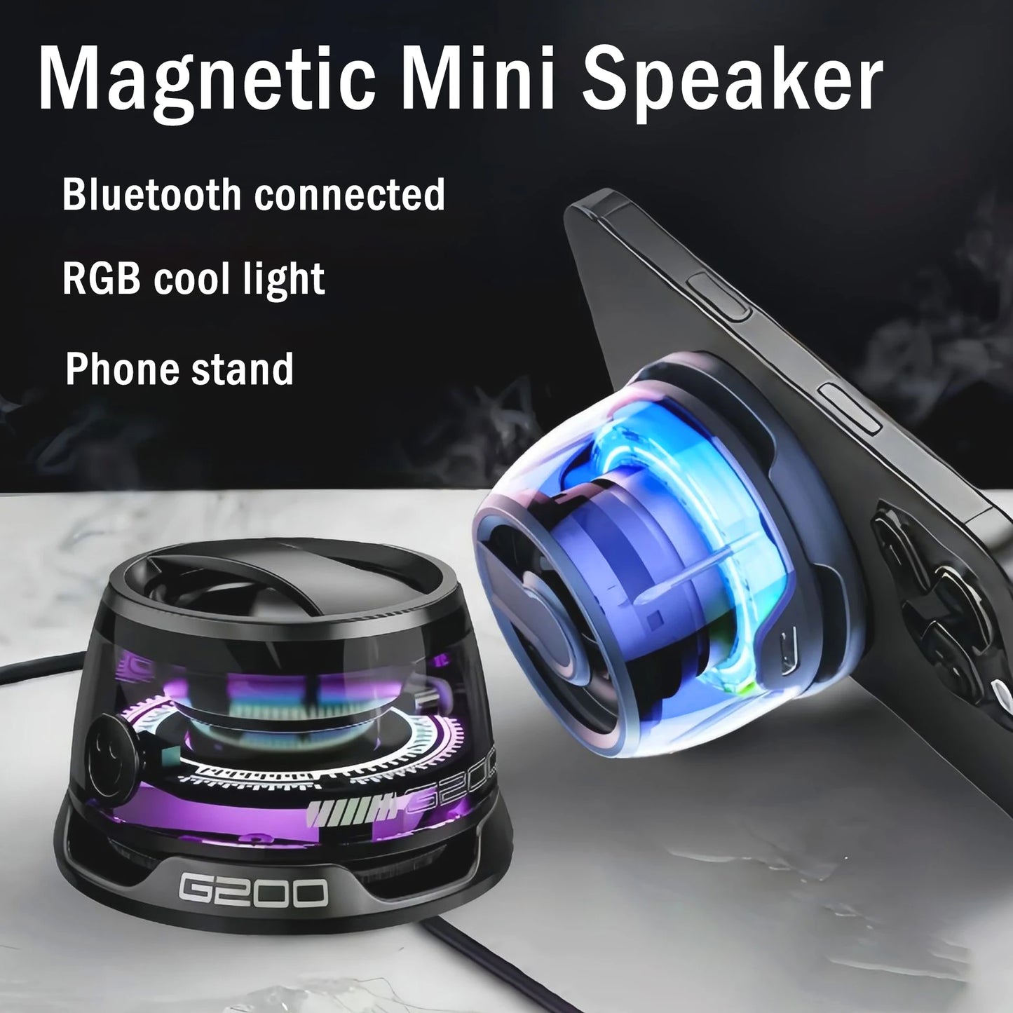 Portable Mini Magnetic Bluetooth Speaker
