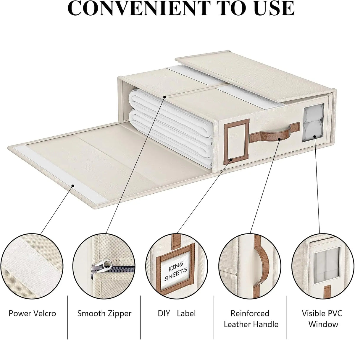 Foldable Bed Linen Organizer