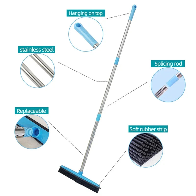 Rubber Broom and Replacement Head