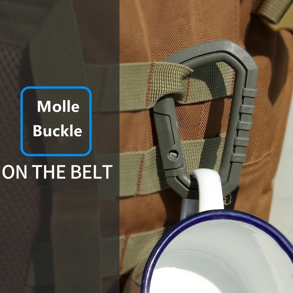 Hiking Outdoor Tactical Carabiner Molle Clip