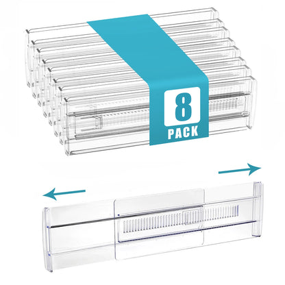 Clear Adjustable Drawer Dividers