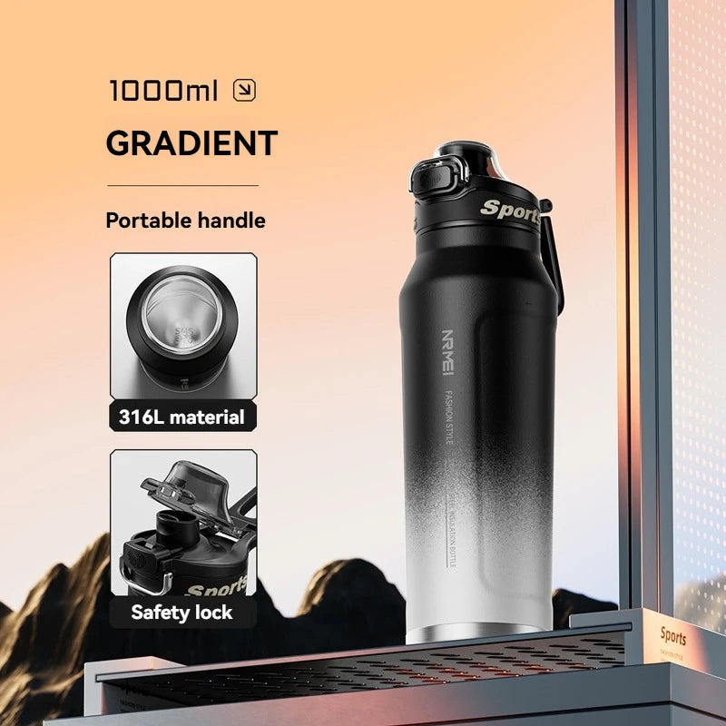 Stainless Steel Iced And Heat Insulated Thermos Bottle