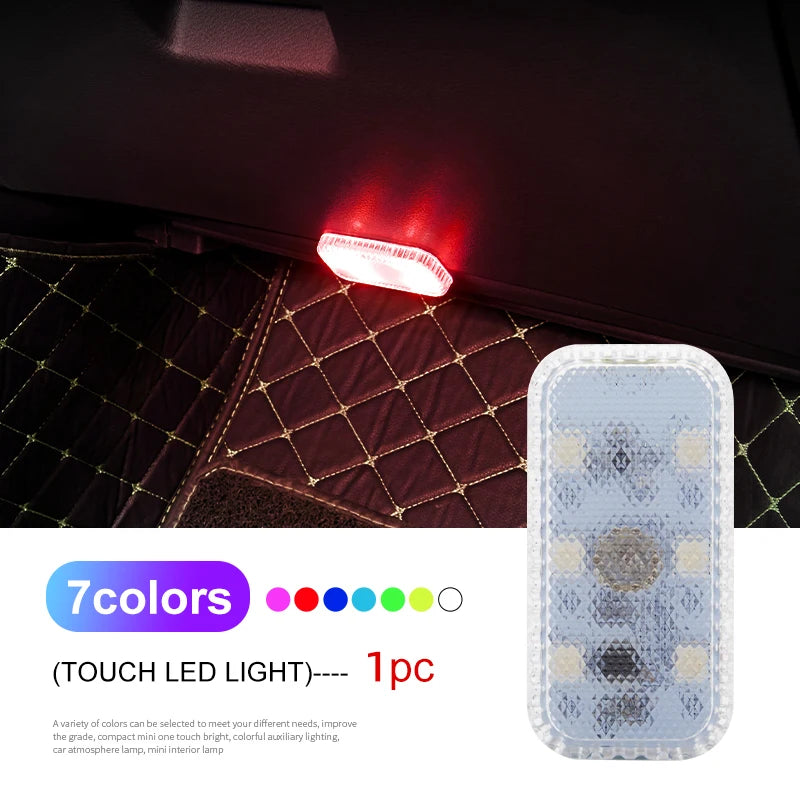 Mini Wireless Car Interior LED Touch Light