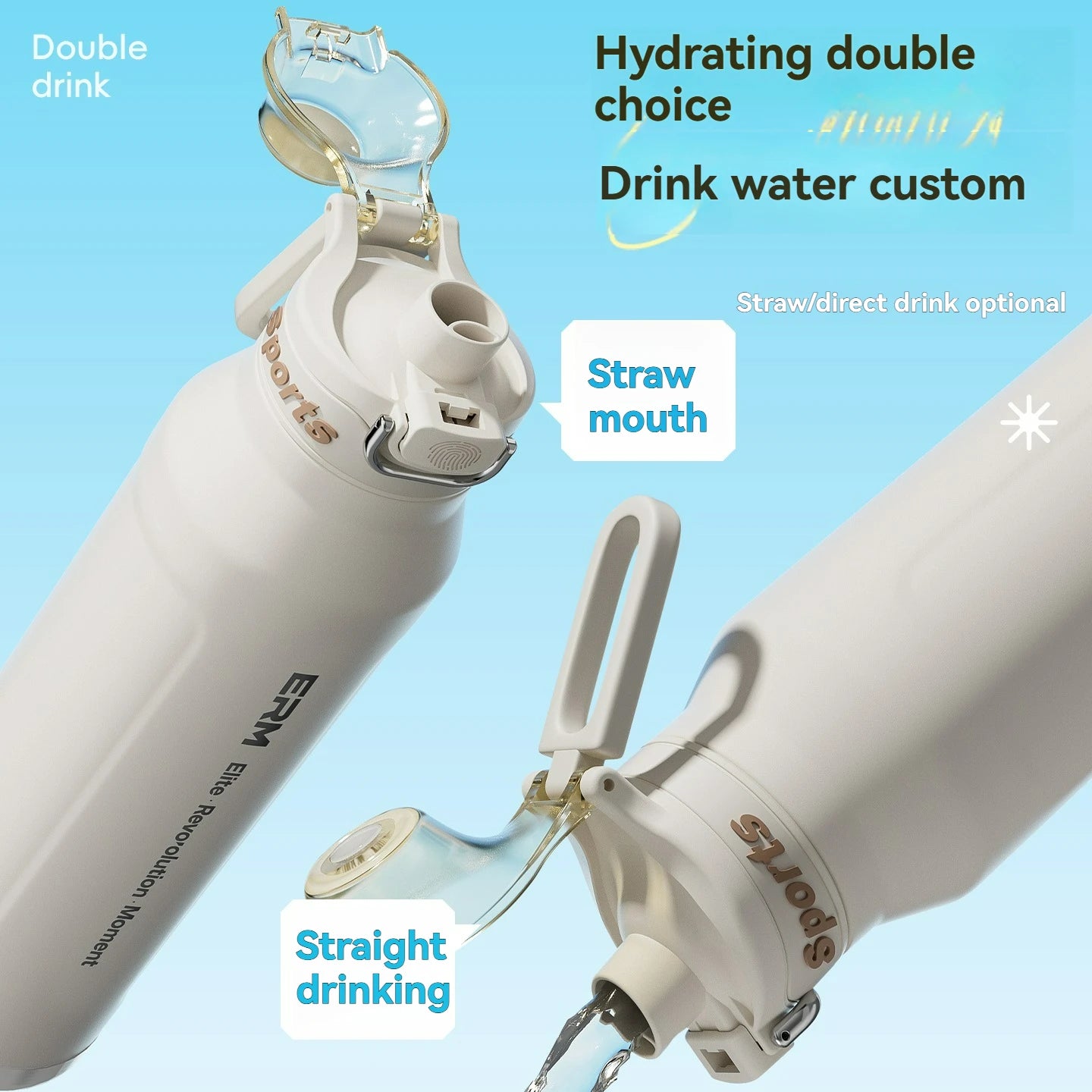 Stainless Steel Iced And Heat Insulated Thermos Bottle