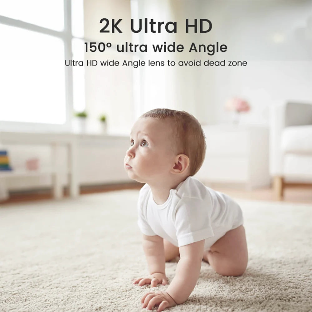 2K WiFi Indoor High-Definition Crying Detection Baby Monitor